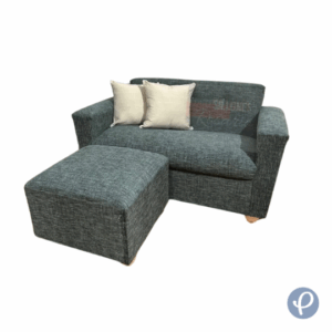 Sofa dos cuerpos con camastro color verde Usado