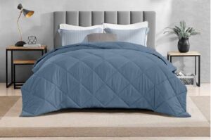 Acolchado linea hotel 2 1/2 plazas Sinfonía color azul oceano