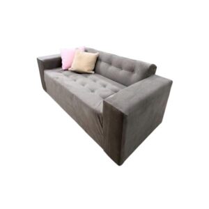 Sofa Denver tres cuerpos con camastro color gris