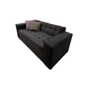 Sofa Denver tres cuerpos con camastro color negro