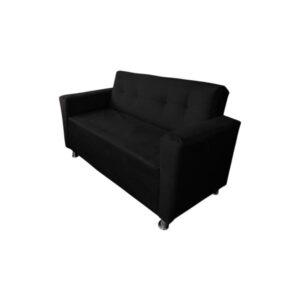 Sofa Vintage dos cuerpos color negro