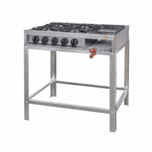 Anafe DANDA Múltiple 4 Hornallas y Plancha  Con Base 508A