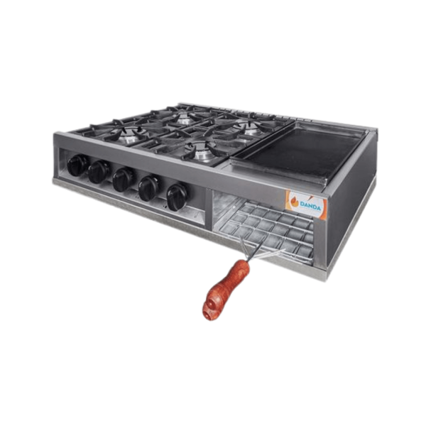 Anafe DANDA Múltiple 4 Hornallas y Plancha sin Base 507A - Imagen 3