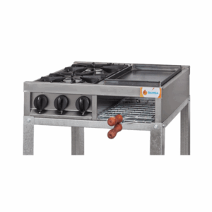 Alternative view of Anafe Multiple DANDA 2 Hornallas y plancha con base 510A