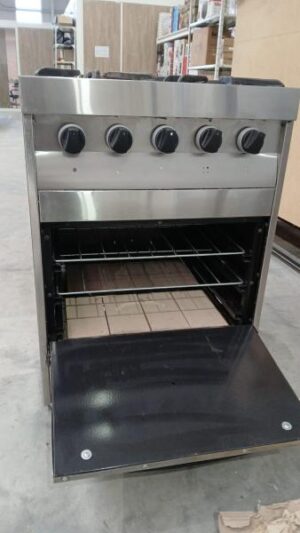 Alternative view of Cocina Multigas DANDA 4 Hornallas Acero Inox  C600 / Usado