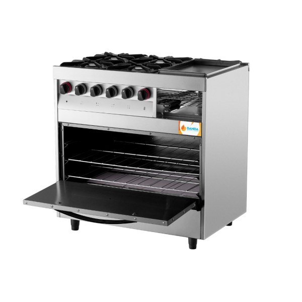 Cocina Multiple DANDA 4H Con Carlitero y Plancha  C872C - Imagen 4