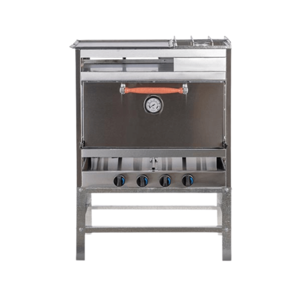 Horno pizzero DANDA 6 moldes múltiple y anafe acero inoxidable C907I