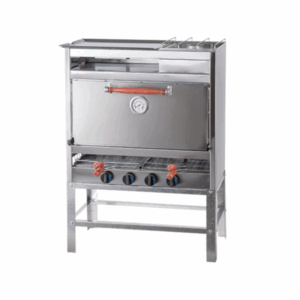 Alternative view of Horno pizzero DANDA 6 moldes múltiple y anafe acero inoxidable C907I