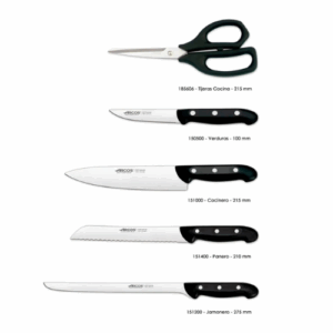 Alternative view of Juego de cuchillos cinco piezas ARCOS con taco de madera 1521