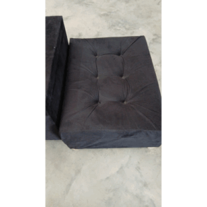 Alternative view of Sofa Denver tres cuerpos con camastro color negro / Usado 1