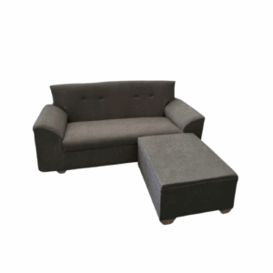 Sofa Malibu dos cuerpos con camastro color gris claro