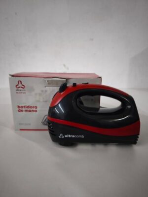Batidora de mano ULTRACOMB negra y roja 220 V BM2608 #EXHIBICION