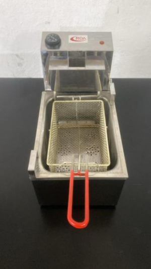 Freidora Eléctrica ROA 8 lts. Acero Inoxidable C2001 #USADO 2