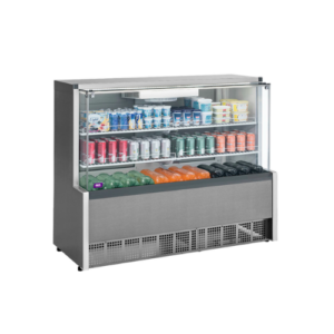 Exhibidora Horizontal refrigerada INR aire forzado 140cm  FSGFA14I Gris