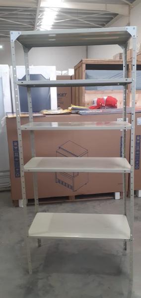 Estanteria Metalica EXHIBITODO 43x90x200cm 5 Estantes 30kg / Usado 4