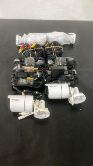 Kit 4 camaras de seguridad bullet WAGGS con DVR e instalacion KCDS01 #USADO