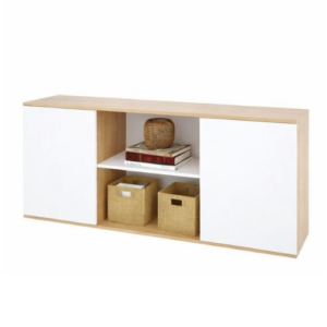 Rack Mesa de TV 65" 2 puertas Roble / Blanco DVS03RNB