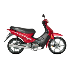 Motocicleta Keller Crono 110 Full color Bordo con casco