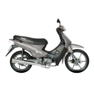 Motocicleta Keller Crono 110 Full color Gris con casco