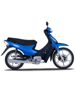Motocicleta CORVEN Energy 110 Full A/D Azul con casco