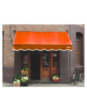 Toldo rebatible 2m x 1.5m Naranja con instalación