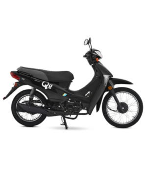 Motocicleta SIAM Qu Base 110 color negro con Casco