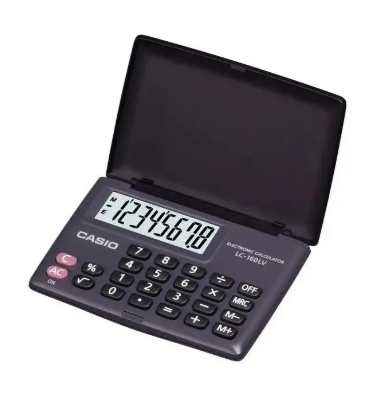 Calculadora Casio LC-160LV-WE Básica 8 Dígitos Negra Otaño