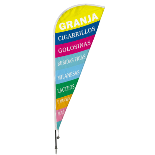 Fly Banner Gota Granja 195 cm x 75 cm