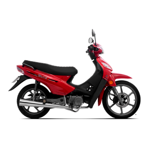 Motocicleta MOTOMEL Blitz Plus 110 CBS Rojo con casco
