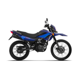 Motocicleta MOTOMEL Skua cx150 Azul con casco