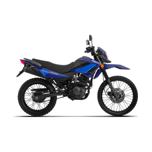 Motocicleta MOTOMEL Skua cx150 Azul con casco