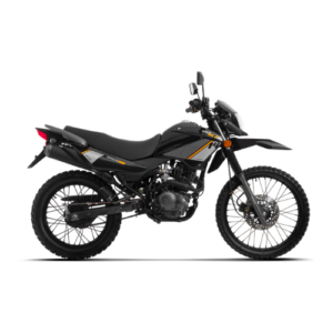 Motocicleta MOTOMEL Skua cx150 Negra con casco