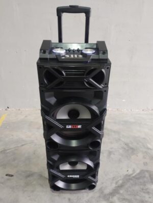 Parlante Crown Mustang DJS-1002BT Portátil con Bluetooth y luces LED / Usado seleccionado