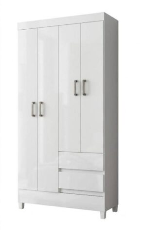 Placard FIT 4P 2C Blanco 4 Puertas 2 Cajones Blanco M0000461 Otaño