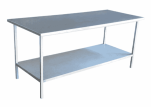 Mesa de trabajo de acero inoxidable 150 cm