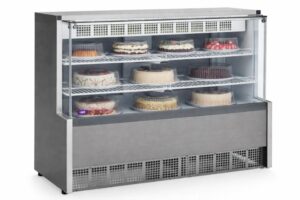 Exhibidora Horizontal INR FSGEA11I 107 cm Doble función refrigerada para confitería