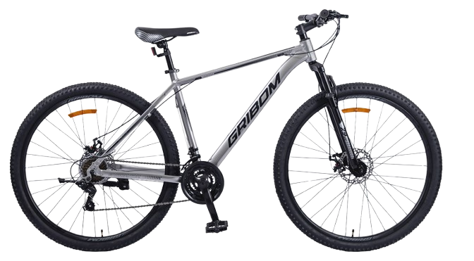 Bicicleta ASPEN GRIBOM TALLE L MTB Rodado 29 Aluminio 21 velocidades Gris Metalizado y Negro