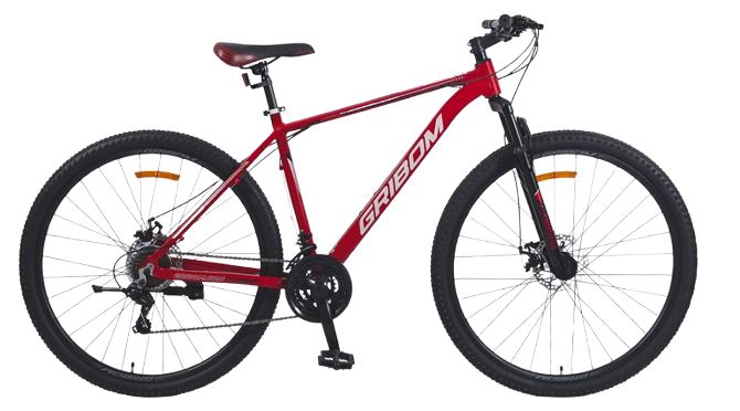 Bicicleta ASPEN GRIBOM TALLE L MTB Rodado 29 Aluminio 21 velocidades Rojo Metalizado y Blanco