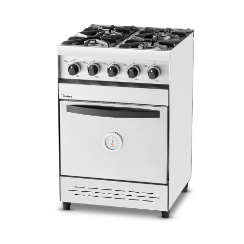 Cocina DANDA Modena C550M 4 hornallas de acero inoxidable multigas