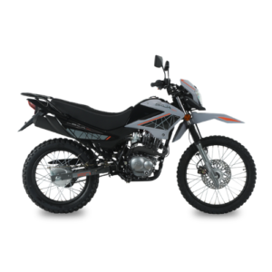 Motocicleta MOTOMEL Skua cx150 Gris con casco