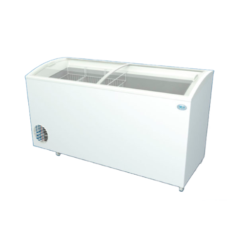 Freezer horizontal FAM I555 495L tapa de vidrio curva